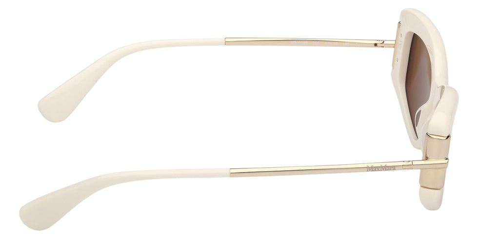 Max Mara MM0189 25E 52 - Shiny White / Brown #id:mm018925e_s:102130