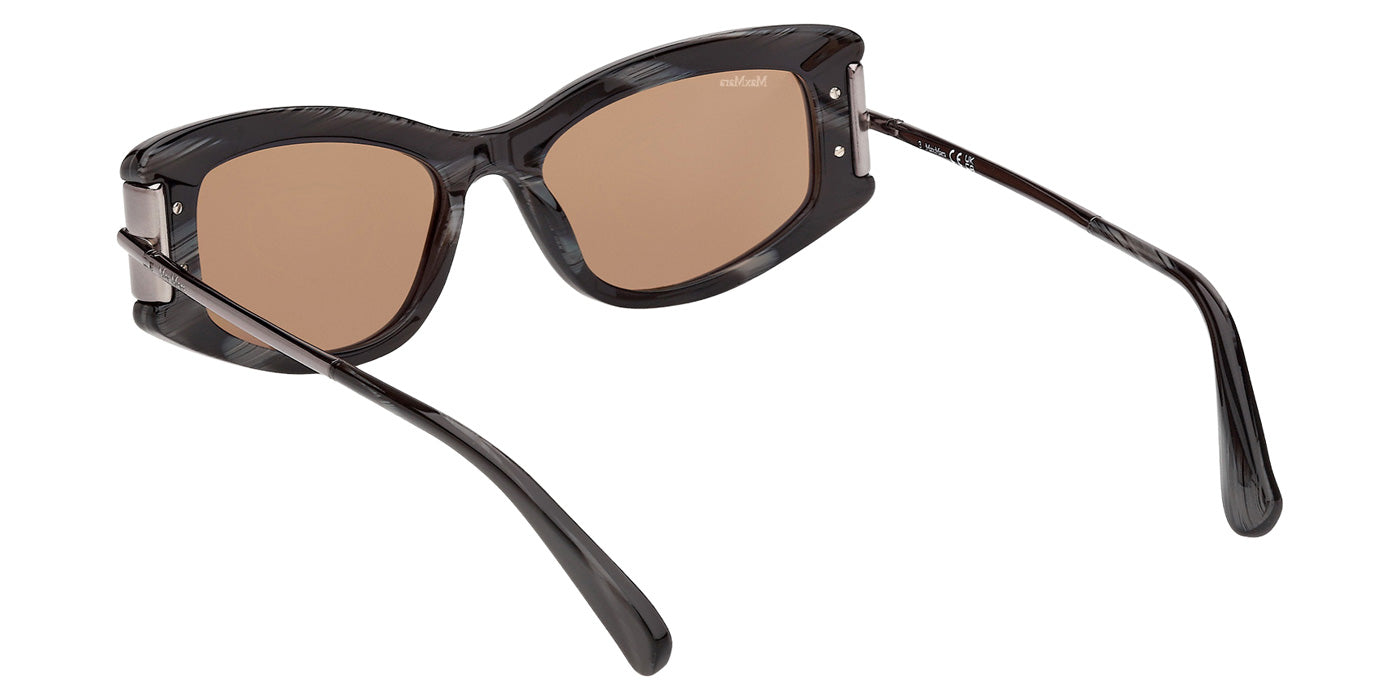 Max Mara MM0189 63E 52 - Black Horn / Smoke #id:mm018963e_s:104115