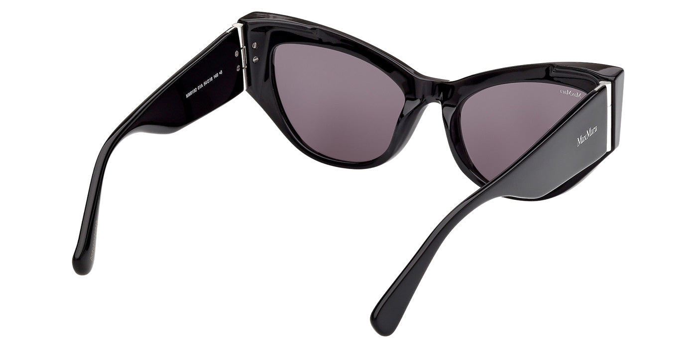 Max Mara MM0192 01A 54 - Shiny Black / Smoke #id:mm019201a_s:100125