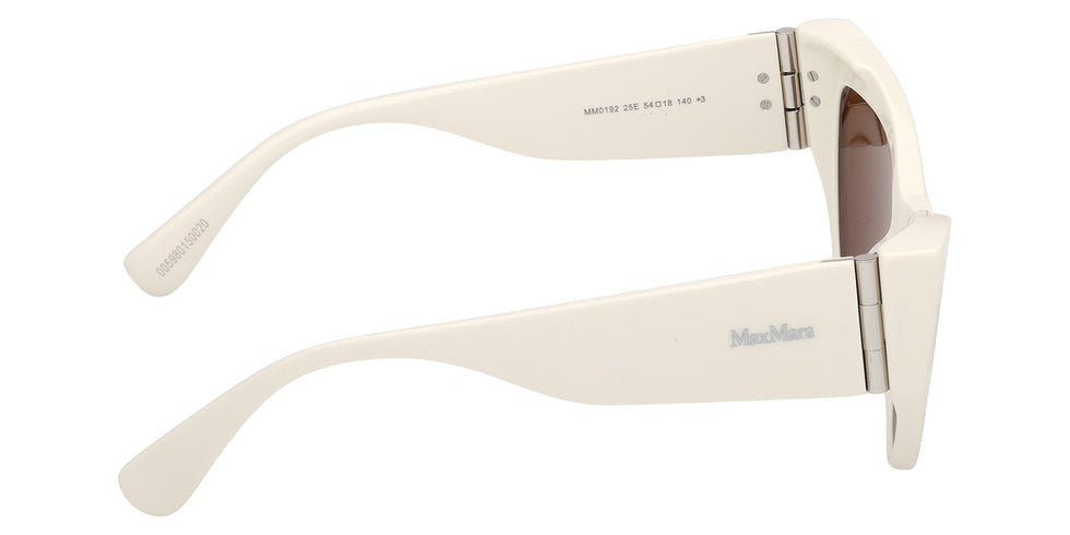 Max Mara MM0192 25E 54 - Shiny White / Brown #id:mm019225e_s:102130