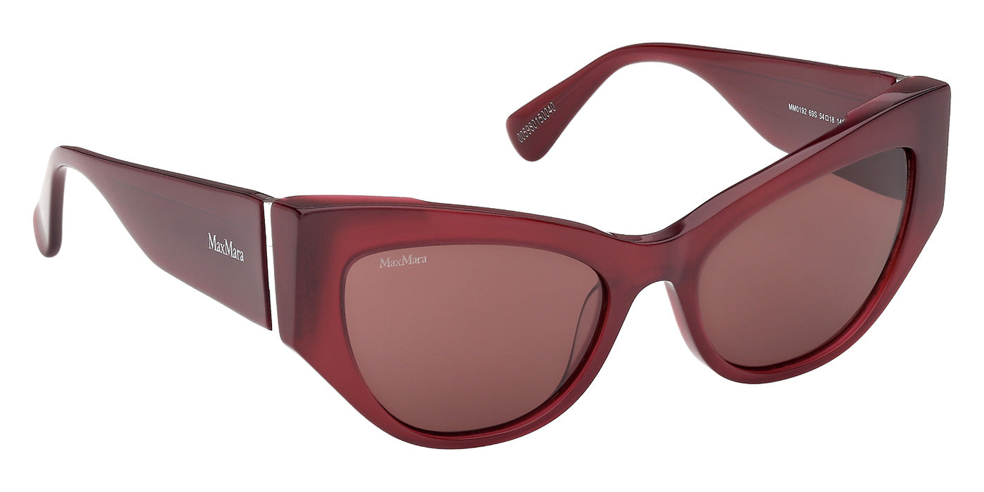 Max Mara MM0192 69S 54 - Shiny Bordeaux / Bordeaux #id:mm019269s_s:106135
