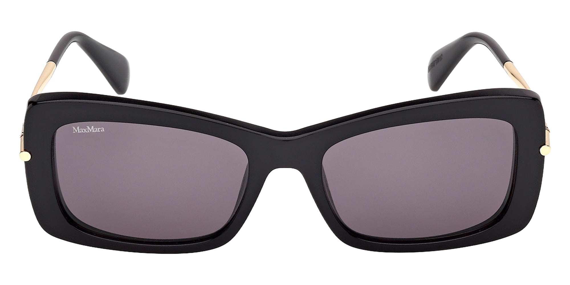 Max Mara MM0194 01A 54 - Shiny Black / Smoke 01A #id:mm019401a_s:100100