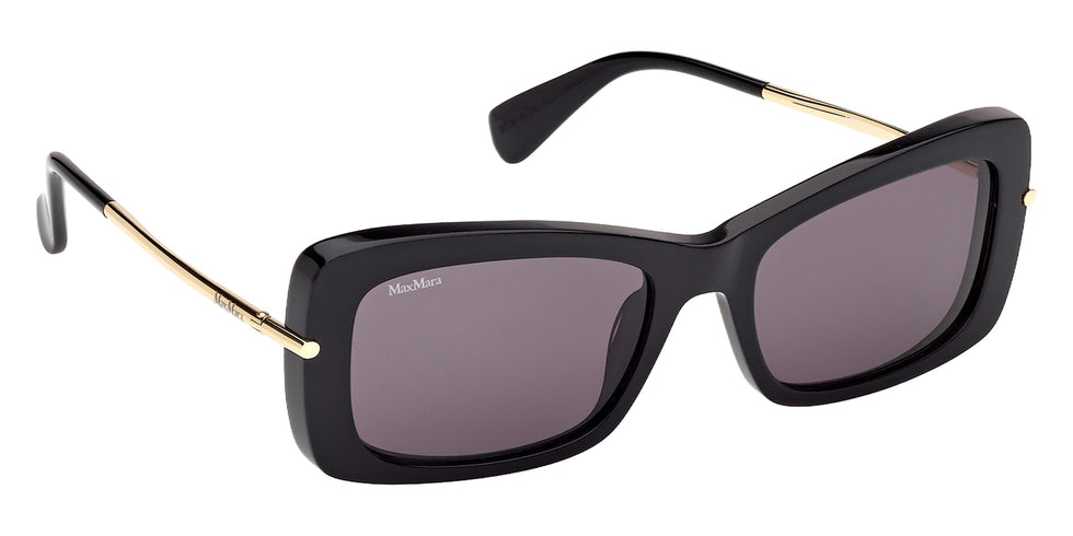 Max Mara MM0194 01A 54 - Shiny Black / Smoke 01A #id:mm019401a_s:100135