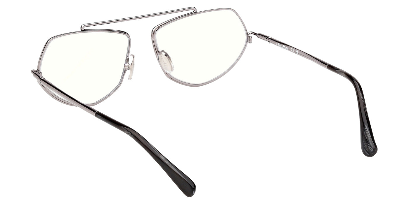 Max Mara MM5202-B 014 57 - Shiny Light Ruthenium / Blue Filter #id:mm5202b014_s:100110