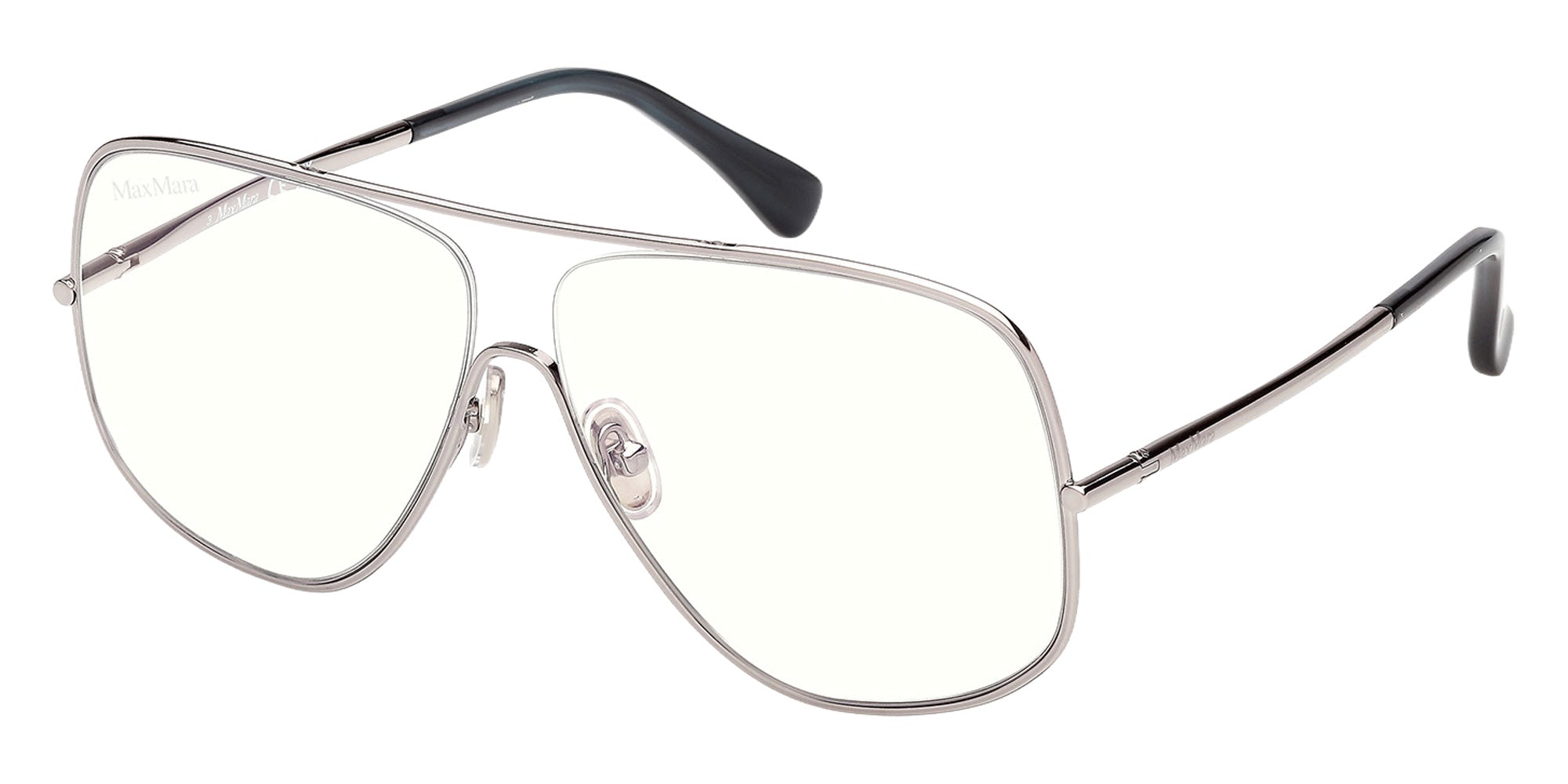Max Mara MM5222-B 014 59 - Shiny Light Ruthenium / Blue Filter 014 #id:mm5222b014_s:100105