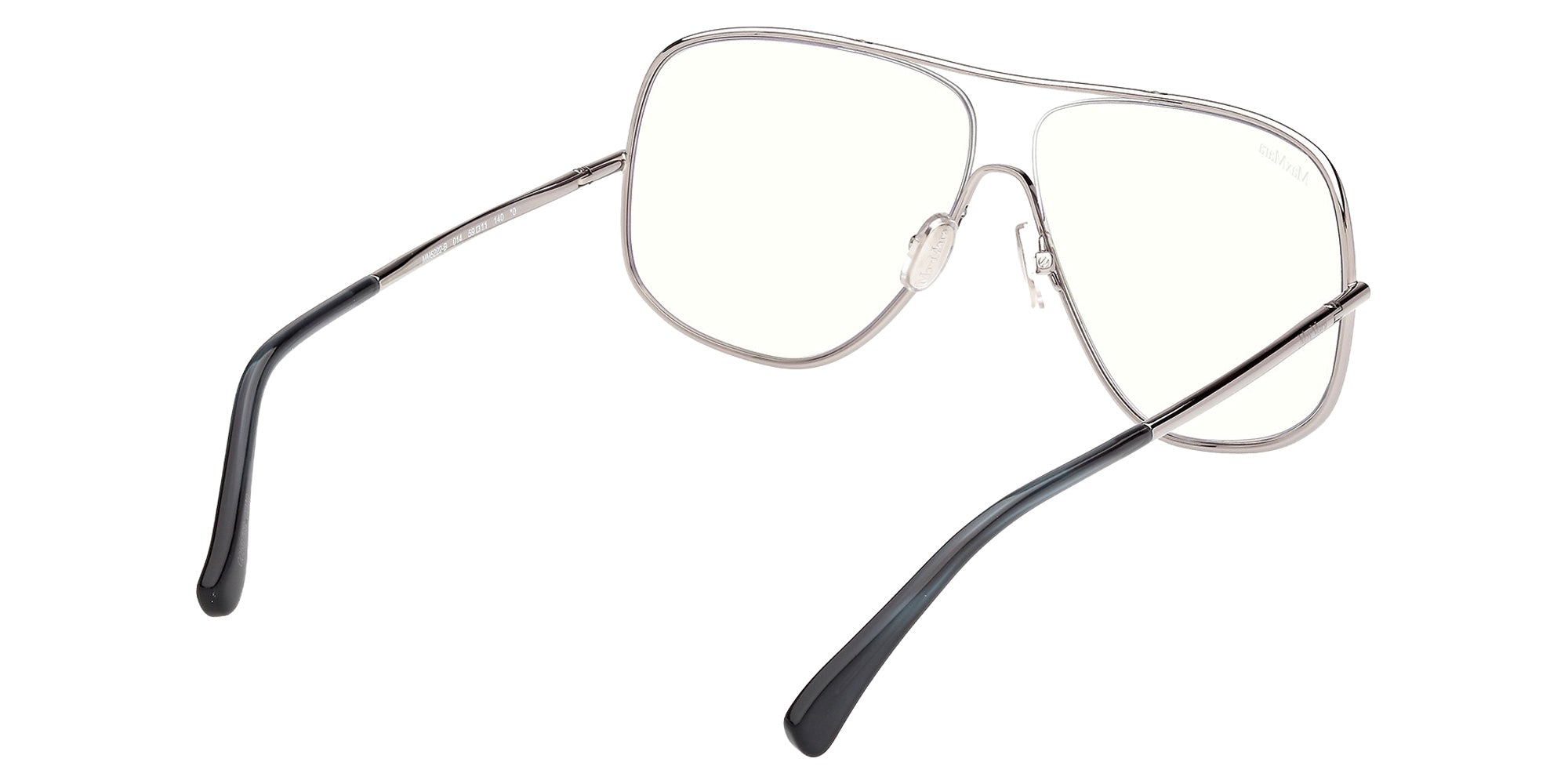 Max Mara MM5222-B 014 59 - Shiny Light Ruthenium / Blue Filter 014 #id:mm5222b014_s:100125