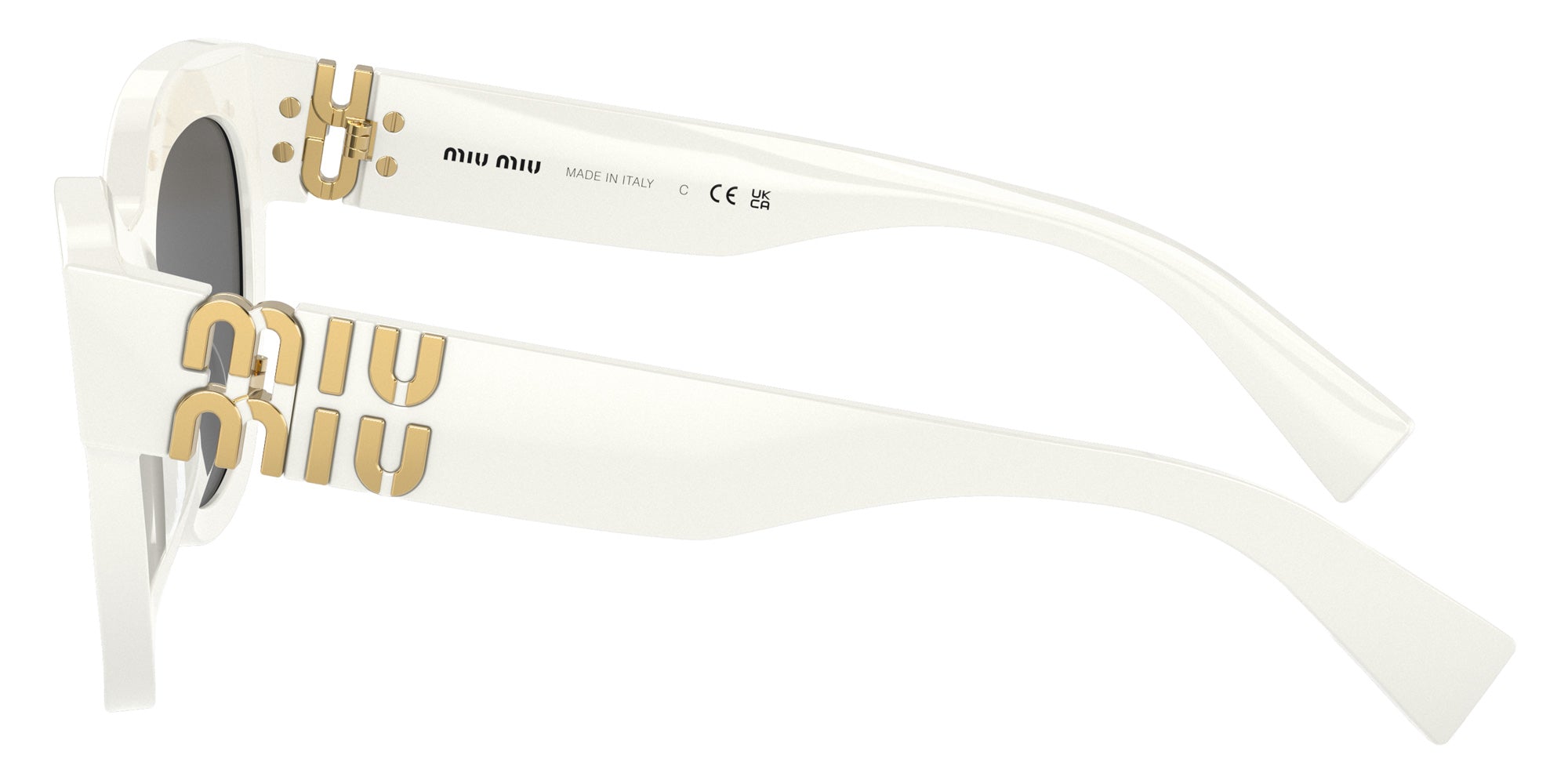 Miu Miu MU 01YSF 1425S0 51 - White / Dark Gray #id:mu01ysf1425s0_s:100110