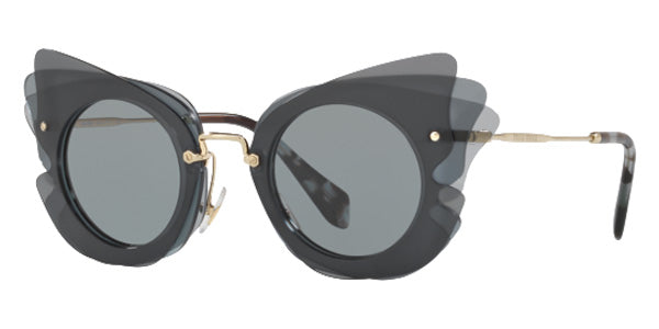 Miu Miu MU 02SS VA43C2 63 - Dark Gray/Light Gray / Gray #id:mu02ssva43c2_s:100100