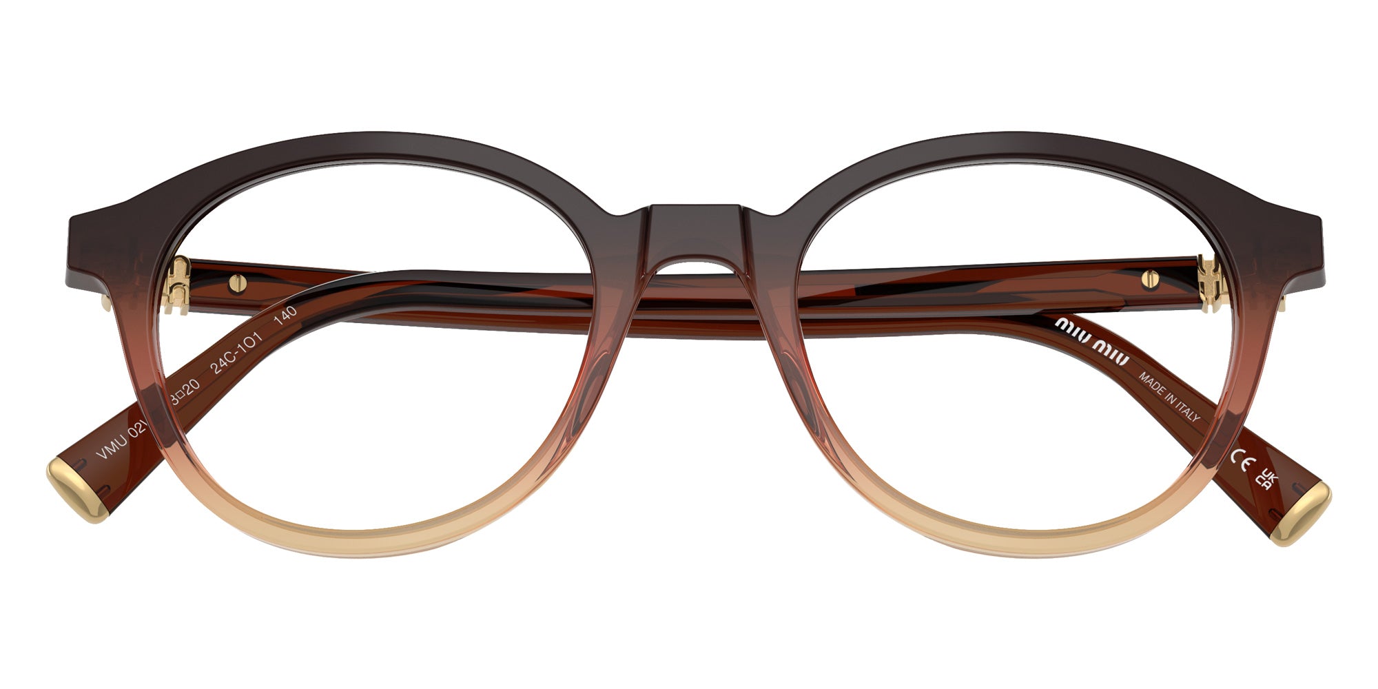 Miu Miu MU 02WV 24C1O1 48 - Brown Gradient #id:mu02wv24c1o1_s:102120