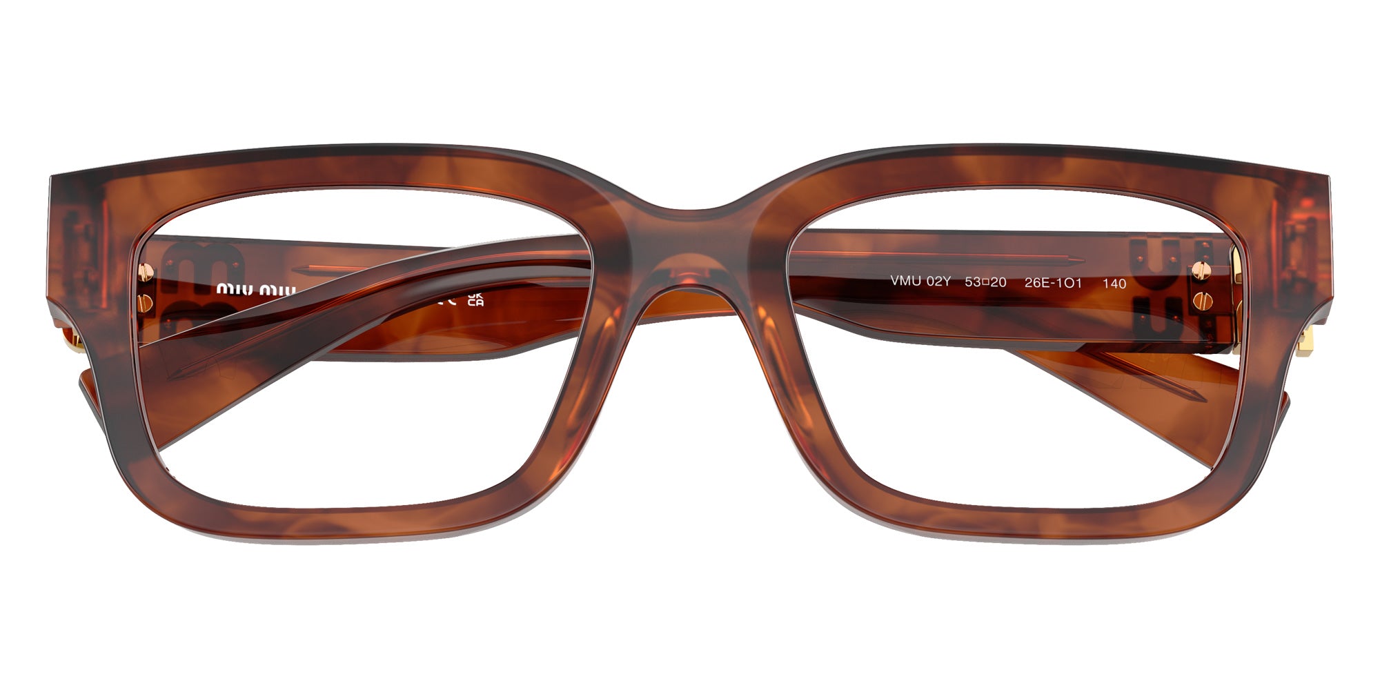 Miu Miu MU 02YV 26E1O1 51 - Striped Tobacco #id:mu02yv26e1o1_s:104120