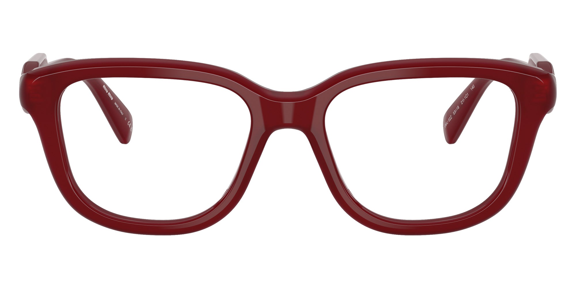 Miu Miu MU 02ZV 21I1O1 51 - Opal Red #id:mu02zv21i1o1_s:108100