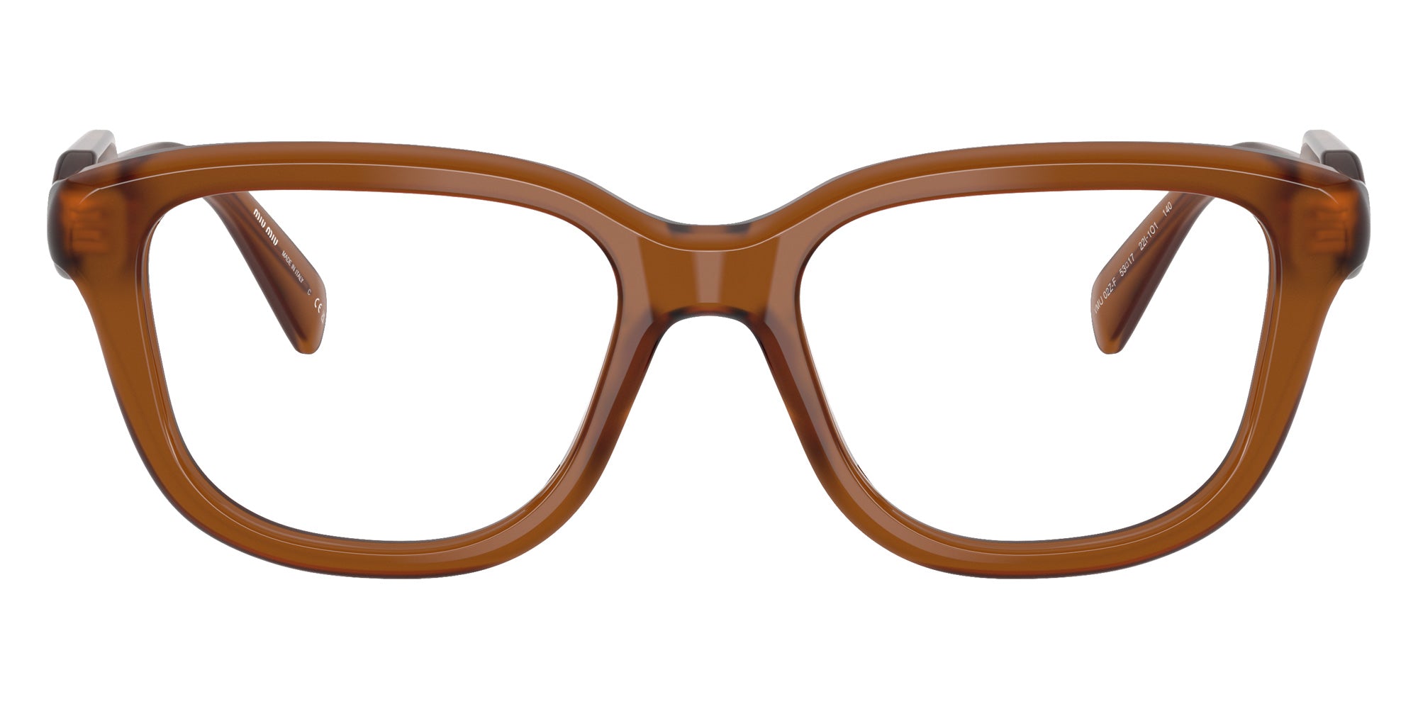 Miu Miu MU 02ZVF 22I1O1 53 - Opal Brown #id:mu02zvf22i1o1_s:104100