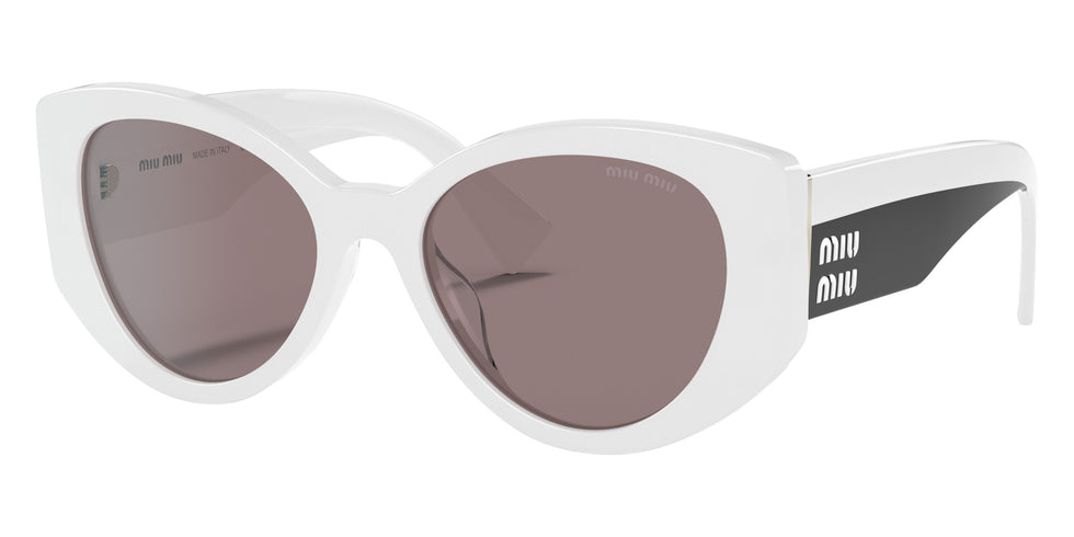 Miu Miu MU 03WS 05X05P 53 - White Opal / Purple Brown #id:mu03ws05x05p_s:100105
