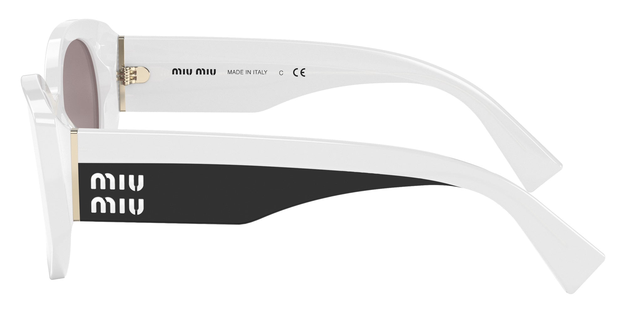 Miu Miu MU 03WS 05X05P 53 - White Opal / Purple Brown #id:mu03ws05x05p_s:100110