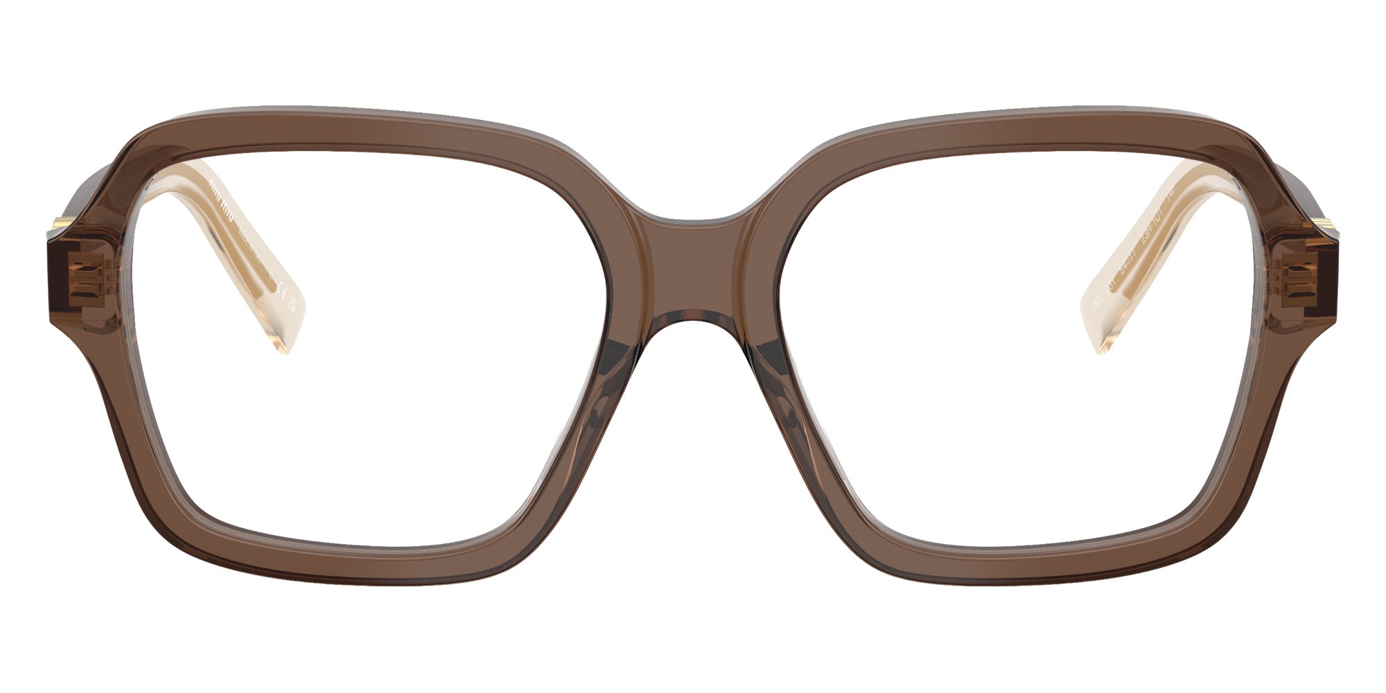 Miu Miu MU 03YV 23H1O1 52 - Brown Transparent #id:mu03yv23h1o1_s:100100