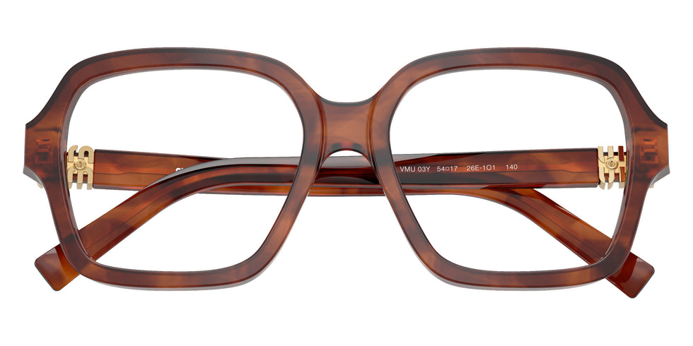 Miu Miu MU 03YV 26E1O1 52 - Striped Tobacco #id:mu03yv26e1o1_s:102120