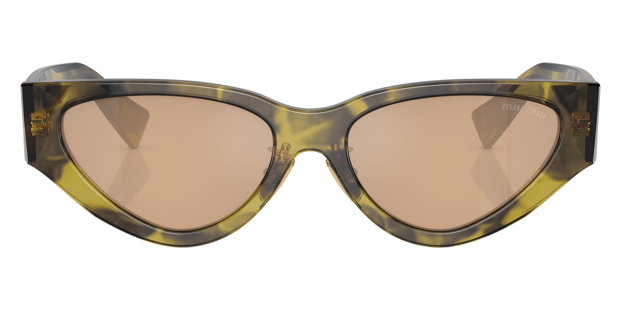 Miu Miu MU 03ZS 13Q40D 54 - Striped Ivy / Light Orange Mirrored Internal Silver #id:mu03zs13q40d_s:100100