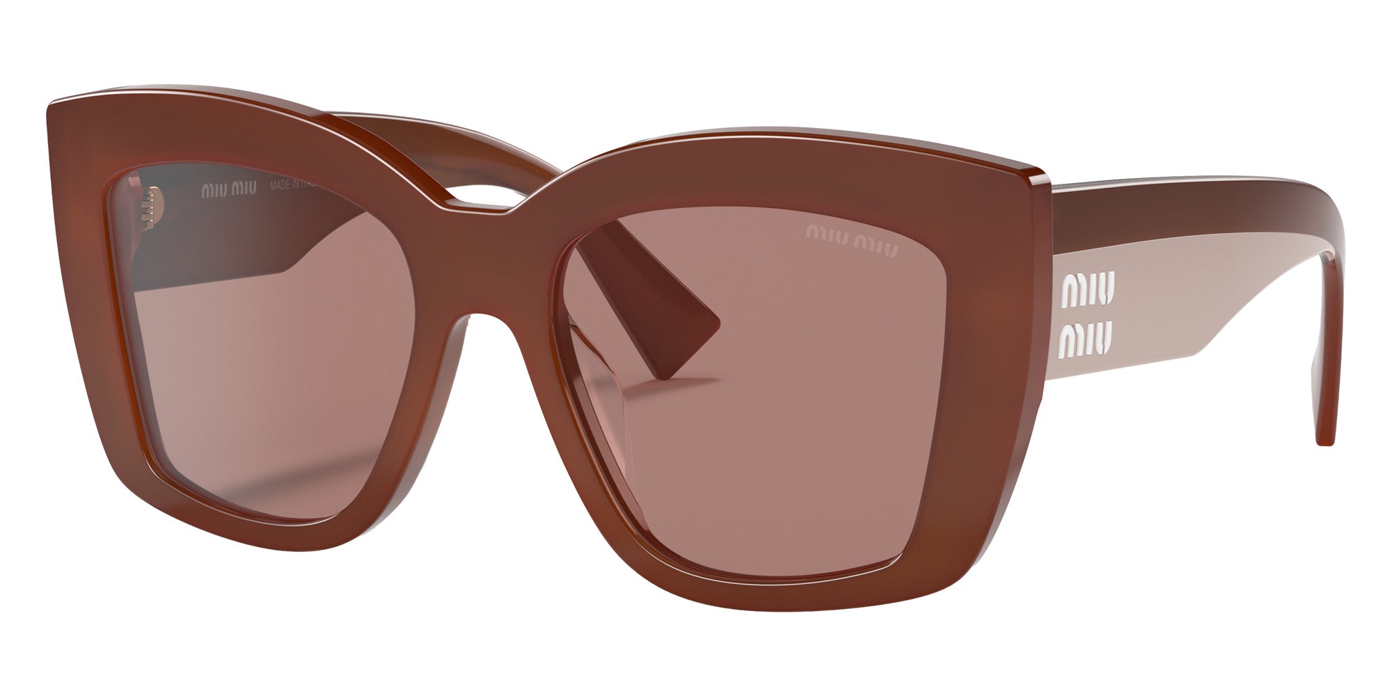 Miu Miu MU 04WS 07X06P 53 - Bordeaux Opal / Light Brown #id:mu04ws07x06p_s:100105