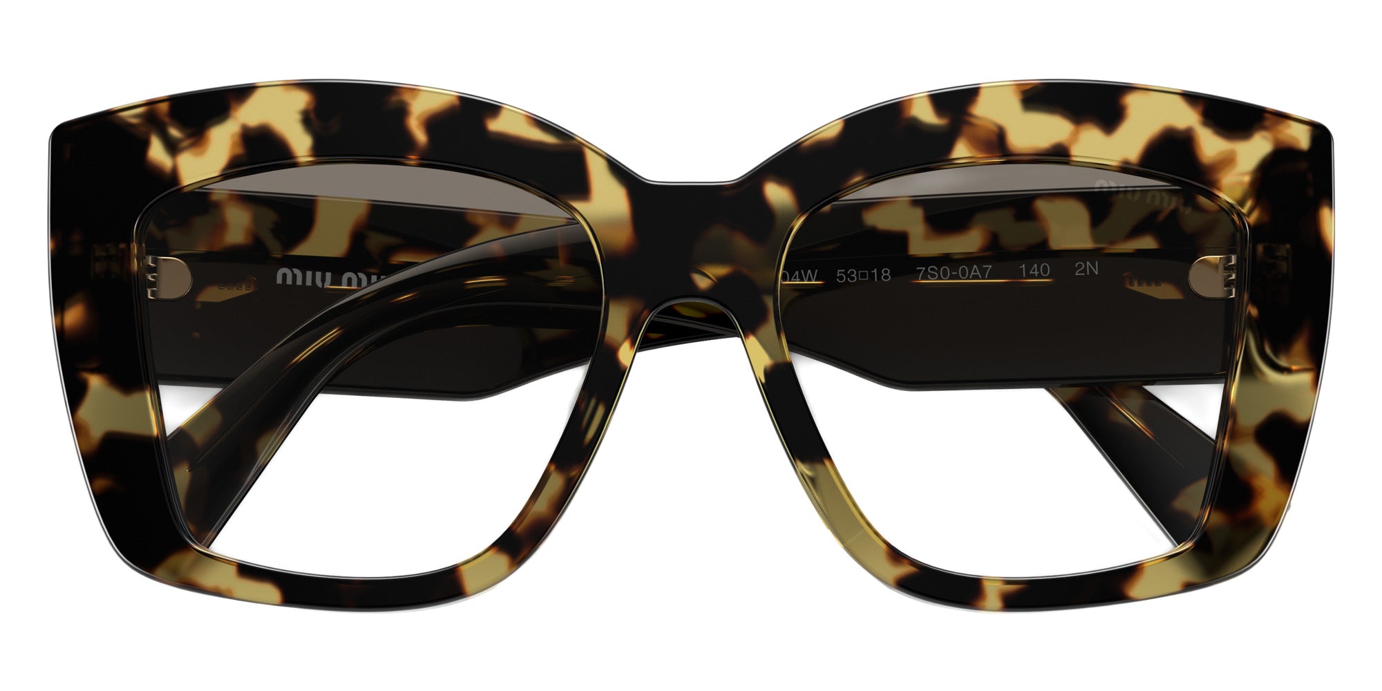Miu Miu MU 04WS 7S00A7 53 - Light Havana / Gray Gradient #id:mu04ws7s00a7_s:102120