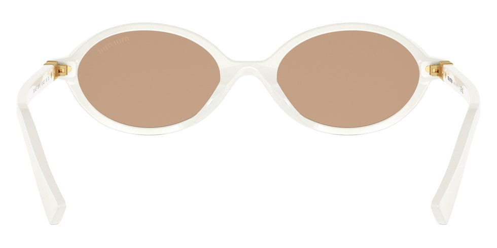 Miu Miu MU 04ZSF 14240D 50 - White / Light Orange Mirrored Silver Internal #id:mu04zsf14240d_s:100115