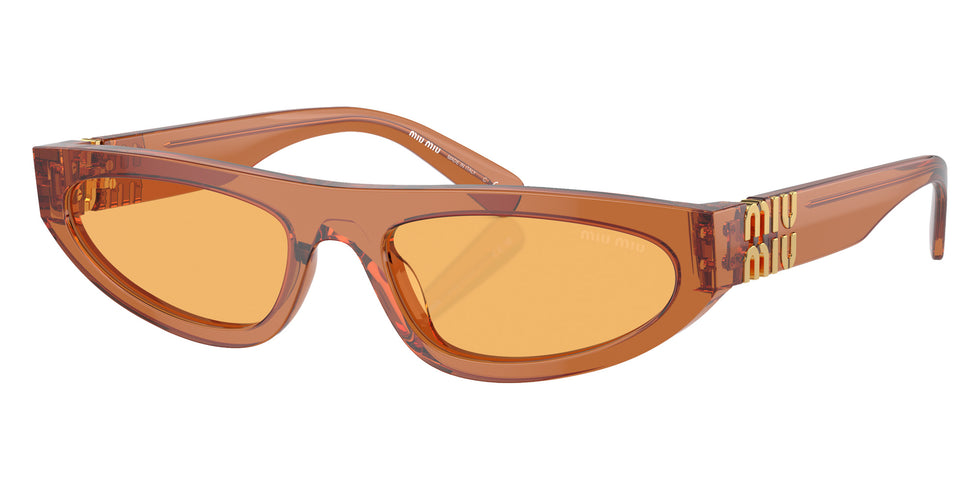 Miu Miu MU 07ZS 15T0B7 56 - Caramel Trapsarent / Yellow #id:mu07zs15t0b7_s:102105