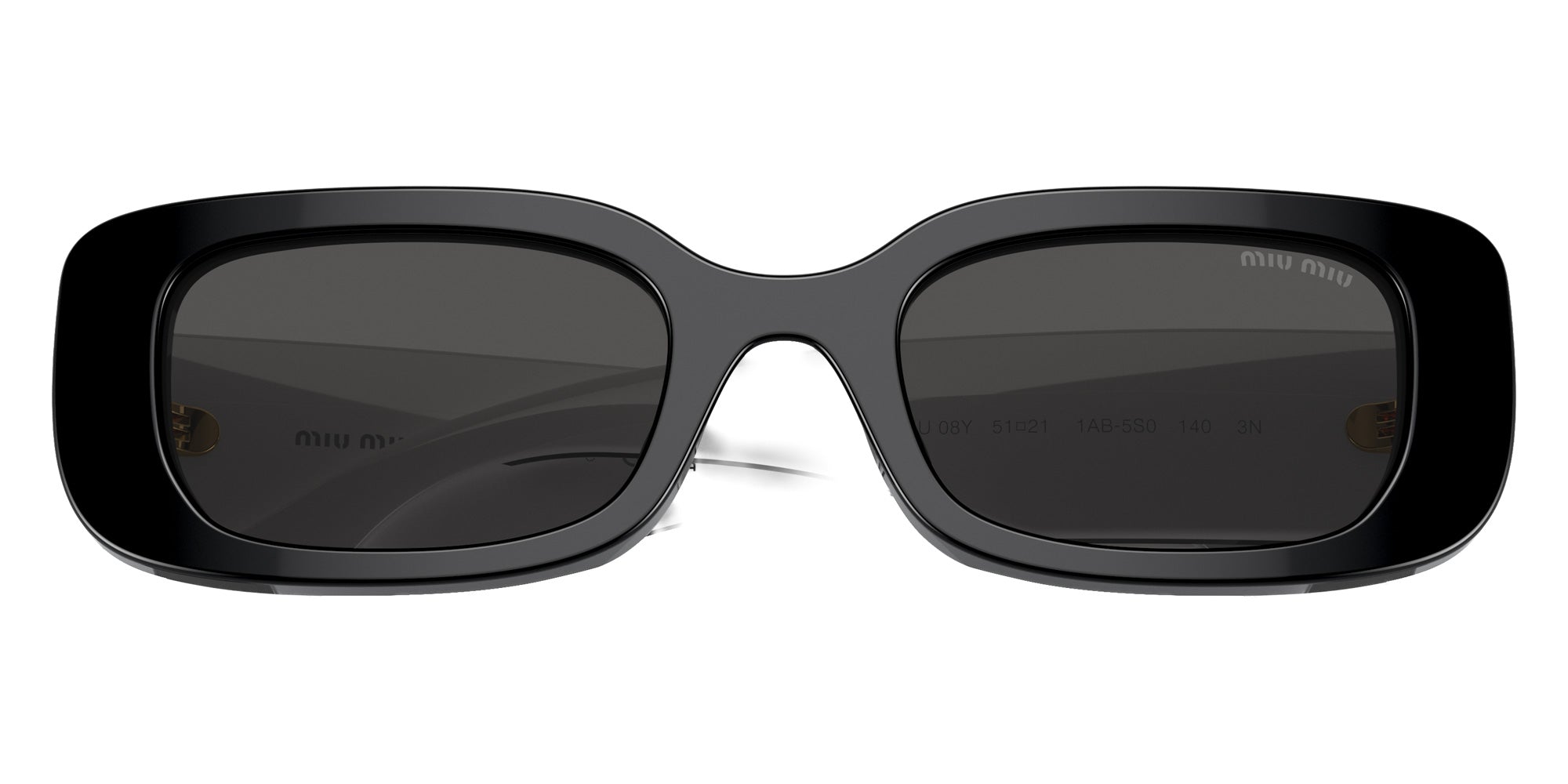Miu Miu MU 08YS 1AB5S0 51 - Black / Dark Gray #id:mu08ys1ab5s0_s:102120