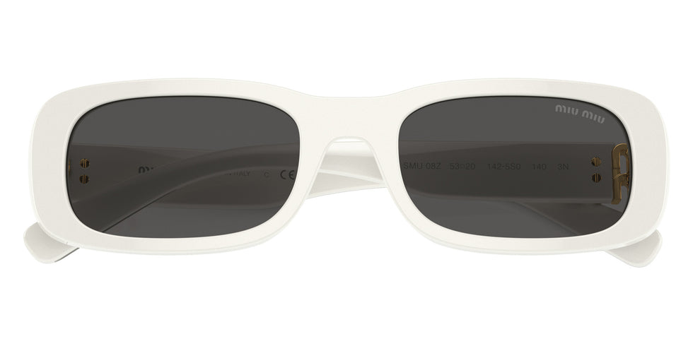 Miu Miu MU 08ZS 1425S0 53 - White Ivory / Dark Gray #id:mu08zs1425s0_s:100120