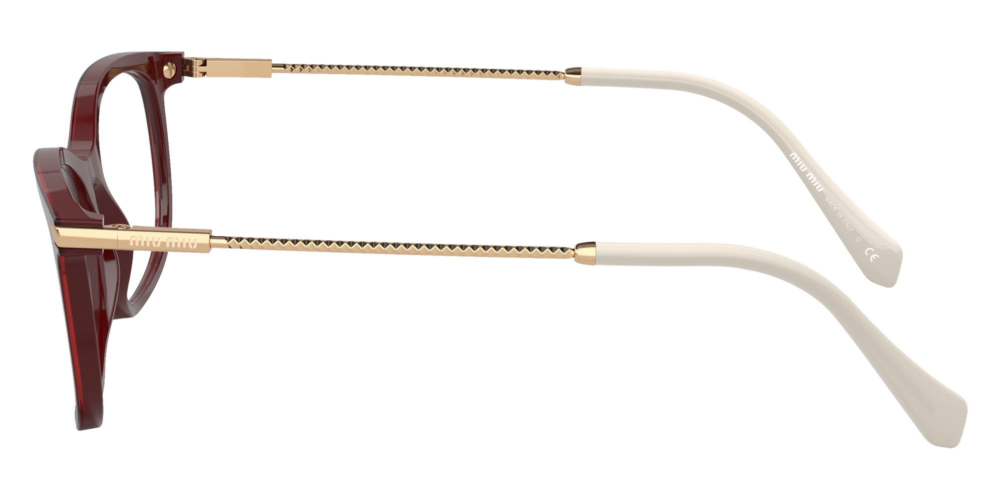 Miu Miu MU 09TVA 01T1O1 53 - Top Pink on Bordeaux #id:mu09tva01t1o1_s:100110