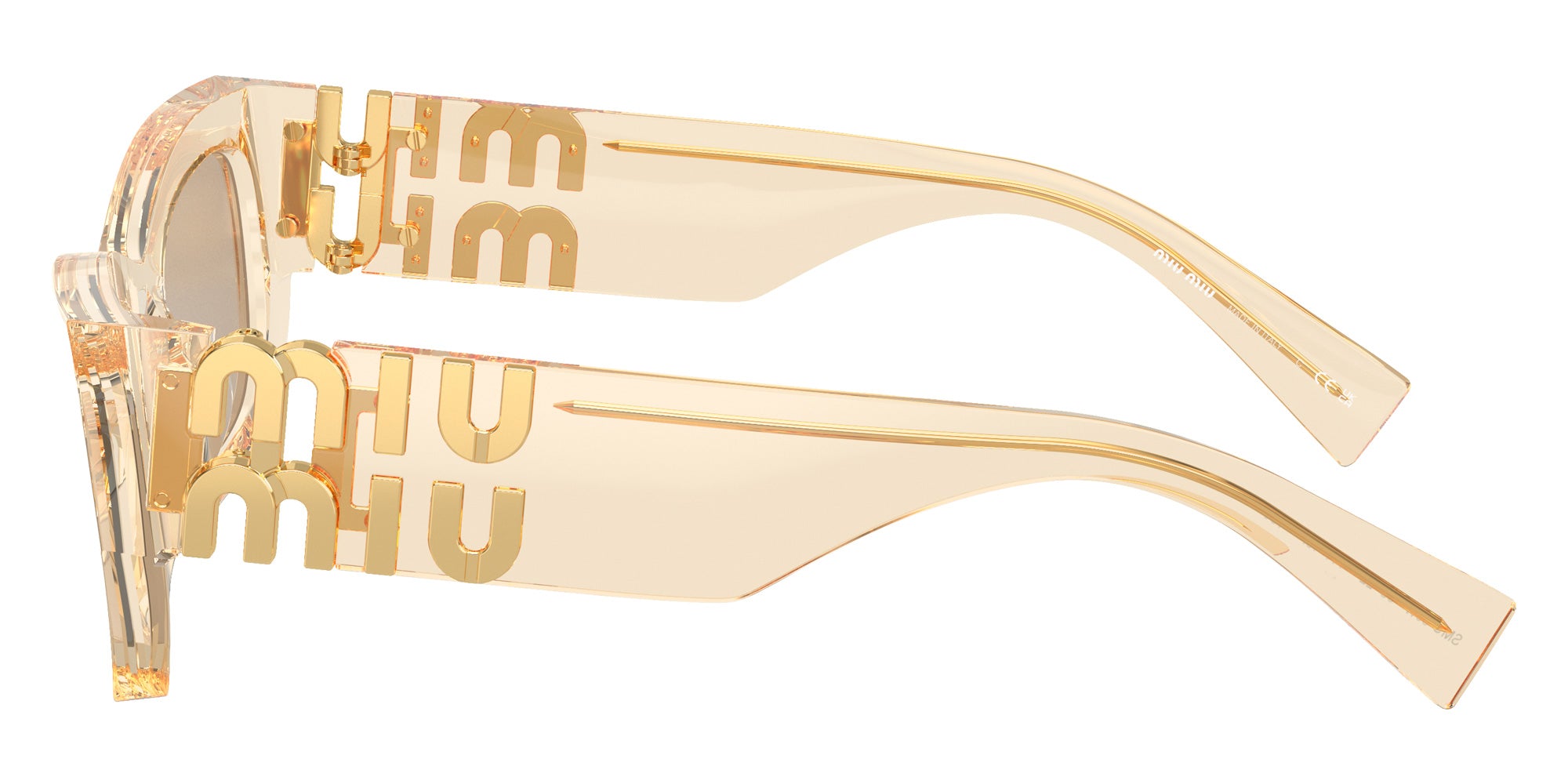 Miu Miu MU 09WS 11T40F 53 - Sand Transparent / Dark Brown #id:mu09ws11t40f_s:102110