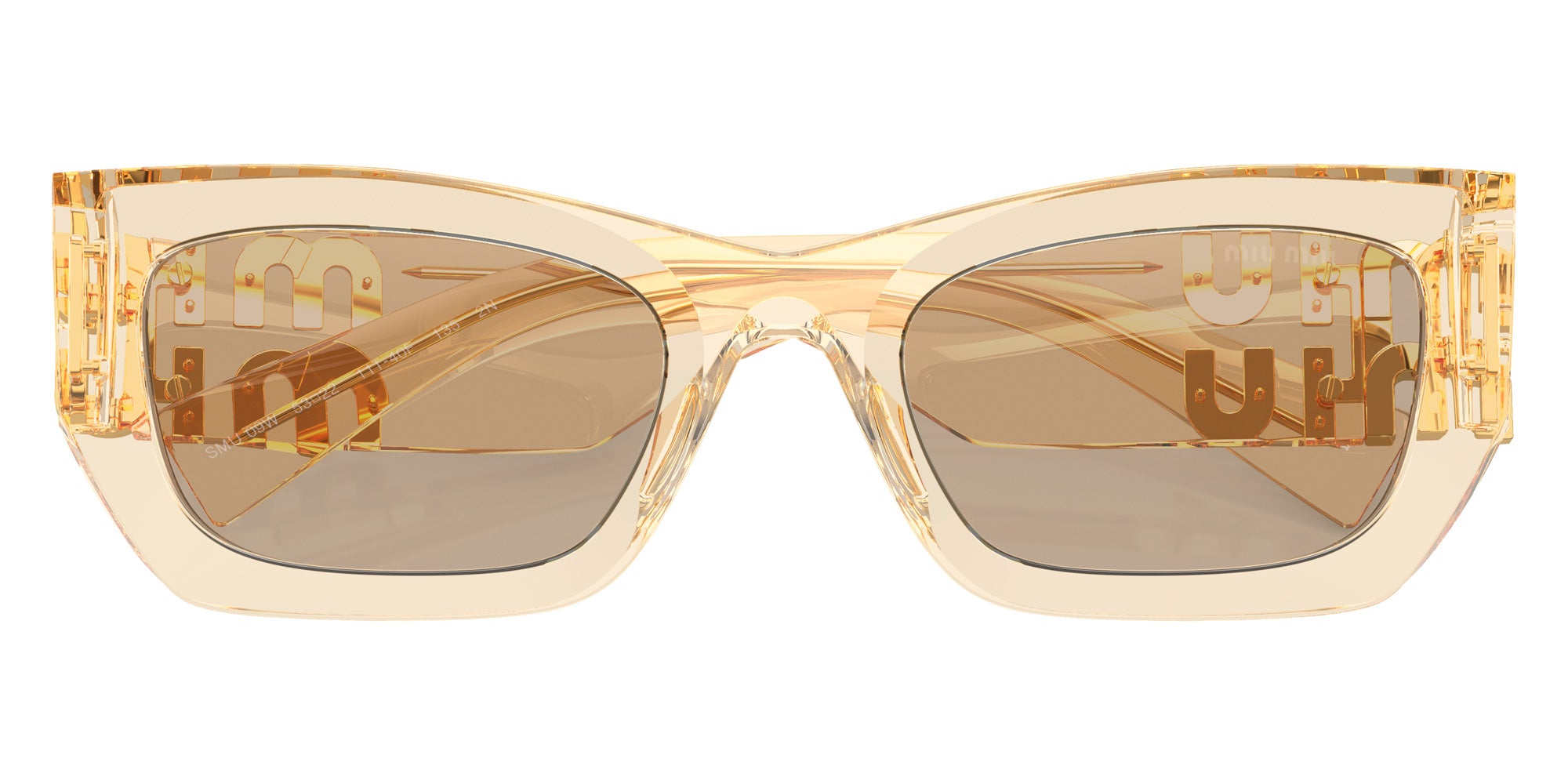 Miu Miu MU 09WS 11T40F 53 - Sand Transparent / Dark Brown #id:mu09ws11t40f_s:102120