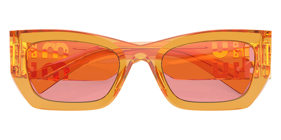 Miu Miu MU 09WS 12T1D0 53 - Orange Transparent / Pink #id:mu09ws12t1d0_s:104120