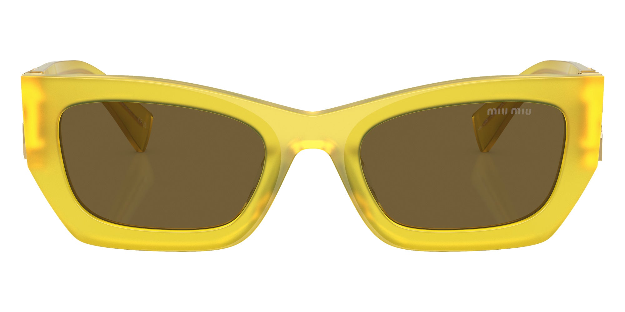 Miu Miu MU 09WS 17L01T 53 - Ananas Opal / Dark Brown #id:mu09ws17l01t_s:106100