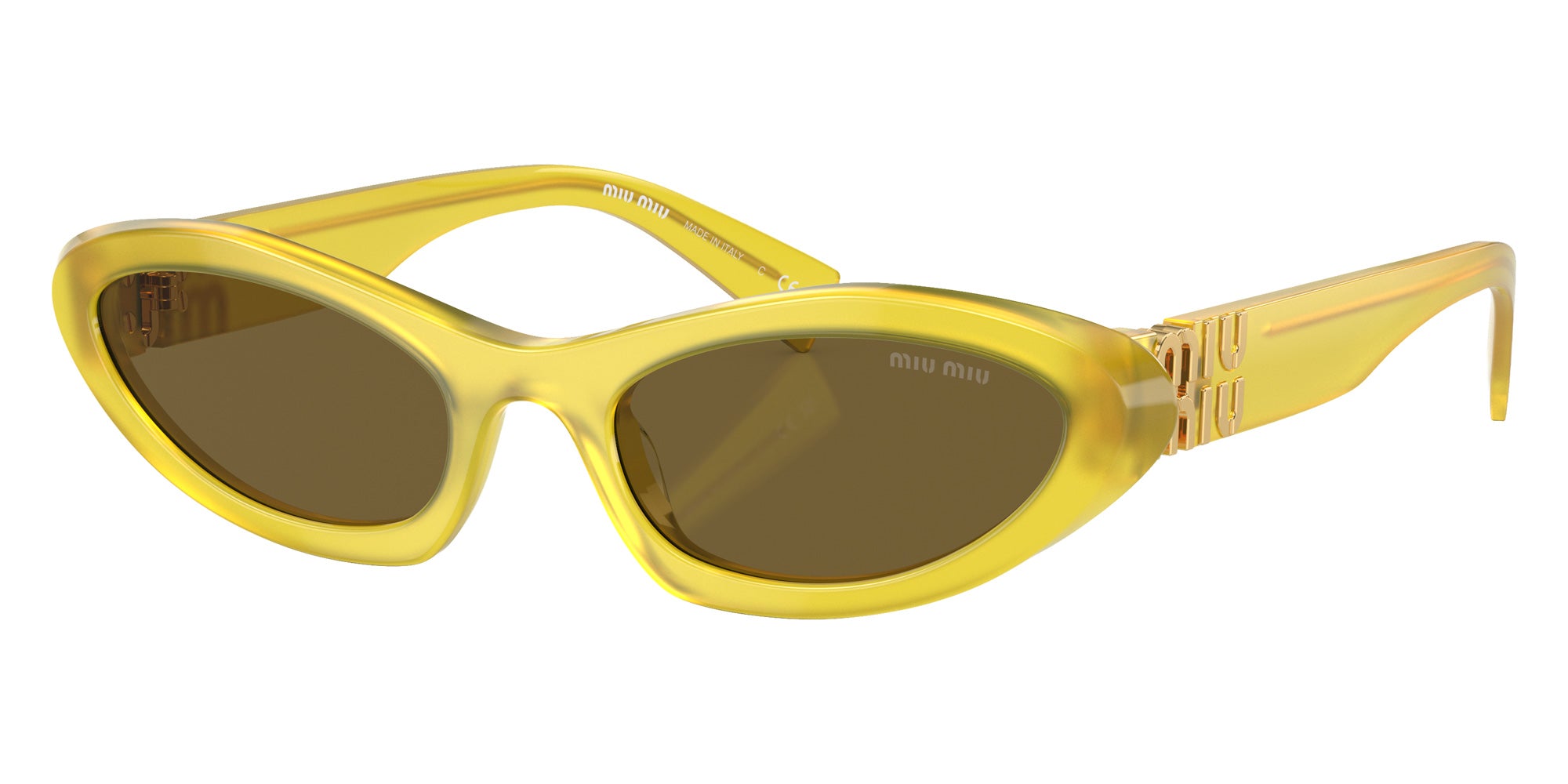 Miu Miu MU 09YS 17L01T 54 - Ananas Opal / Dark Brown #id:mu09ys17l01t_s:102105