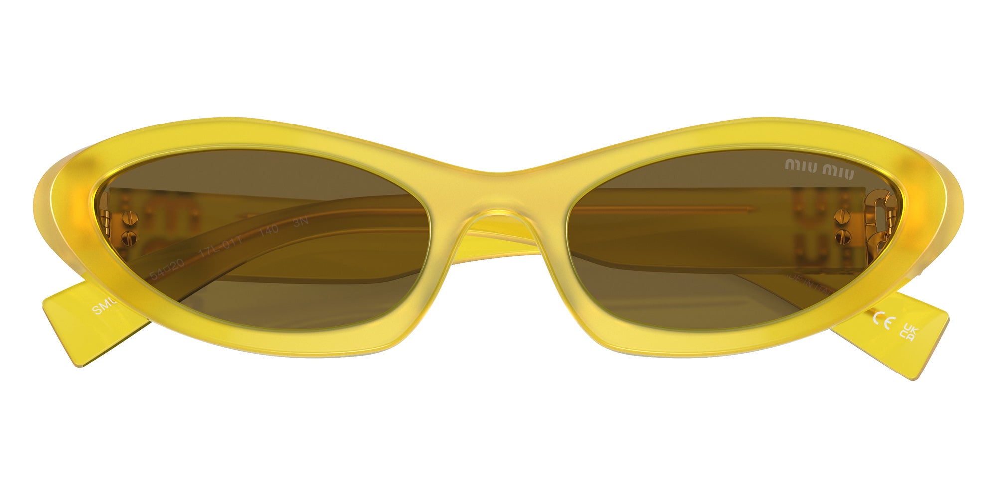 Miu Miu MU 09YS 17L01T 54 - Ananas Opal / Dark Brown #id:mu09ys17l01t_s:102120