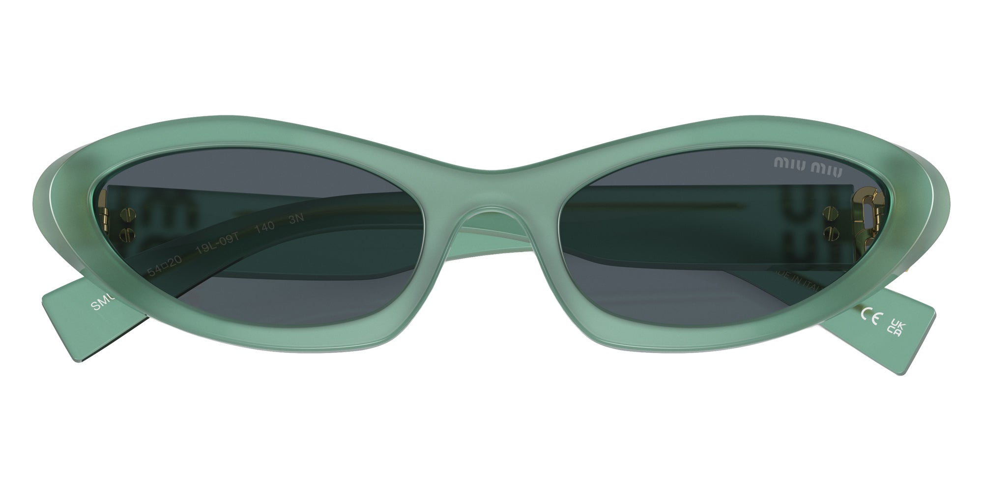 Miu Miu MU 09YS 19L09T 54 - Anise Opal / Dark Gray #id:mu09ys19l09t_s:100120