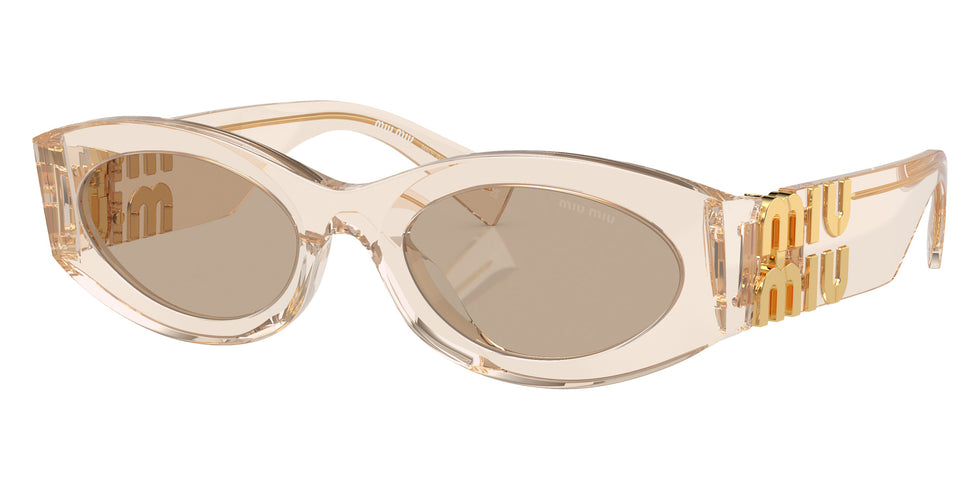 Miu Miu MU 11WS 11T40F 54 - Sand Transparent / Dark Brown #id:mu11ws11t40f_s:100105