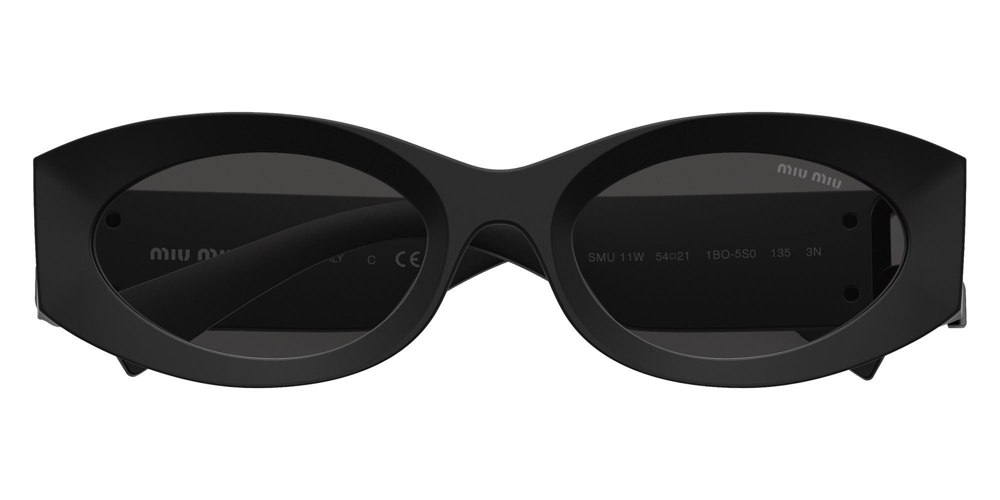 Miu Miu MU 11WS 1BO5S0 54 - Matte Black / Dark Gray #id:mu11ws1bo5s0_s:104120