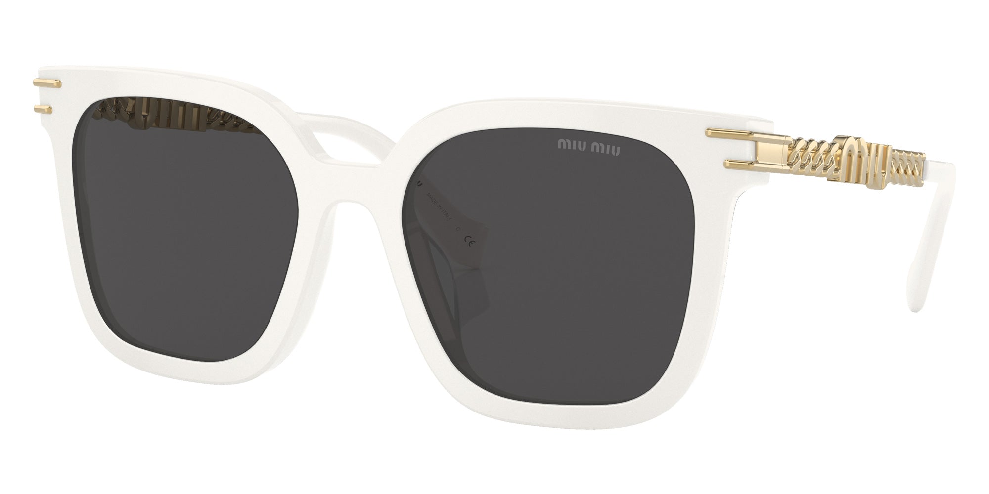 Miu Miu MU 13WS 1425S0 55 - White / Dark Gray #id:mu13ws1425s0_s:100105