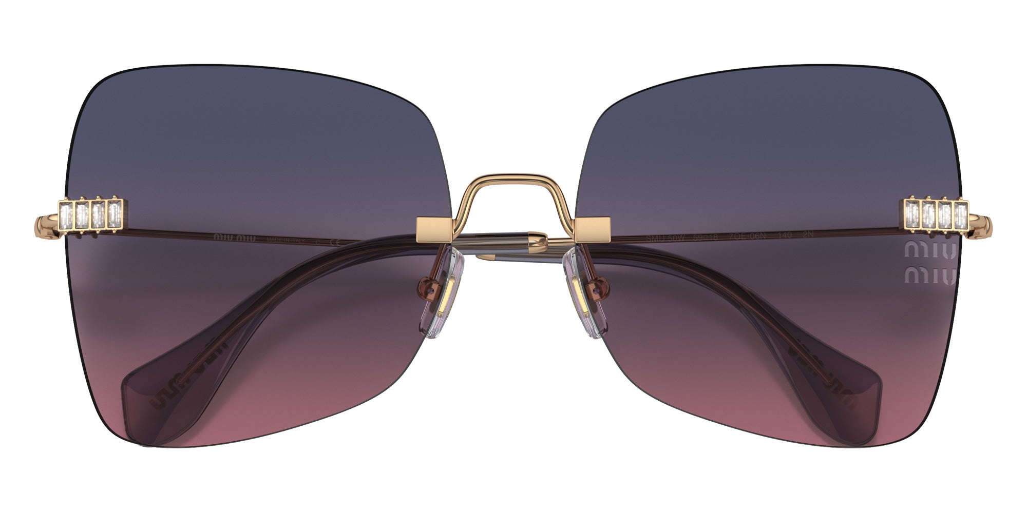 Miu Miu MU 50WS 7OE06N 59 - Antique Gold / Pink Gradient Blue #id:mu50ws7oe06n_s:100120