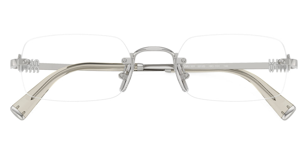 Miu Miu MU 50YV 1BC1O1 50 - Silver #id:mu50yv1bc1o1_s:100120