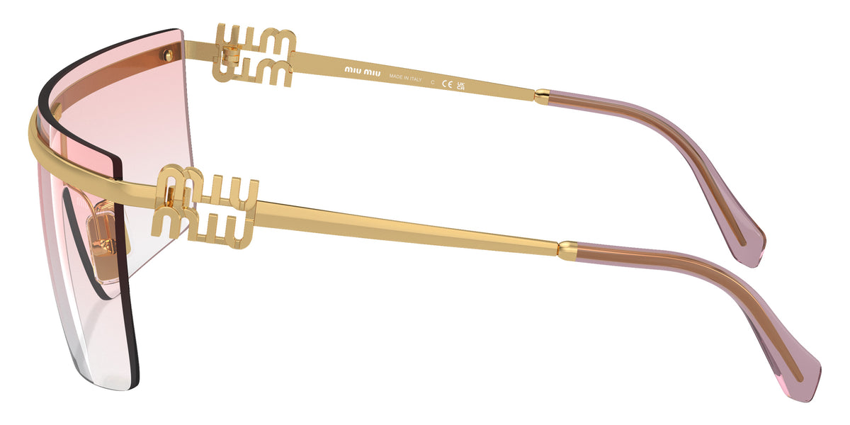Miu Miu MU 50ZS 5AK80D 142 - Gold / Clear Gradient Pink #id:mu50zs5ak80d_s:100110