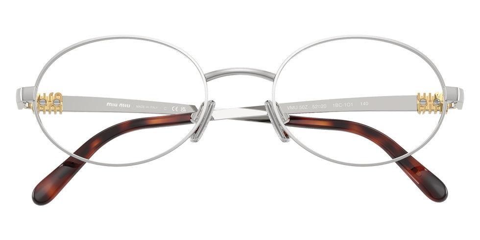 Miu Miu MU 50ZV 1BC1O1 50 - Silver #id:mu50zv1bc1o1_s:100120