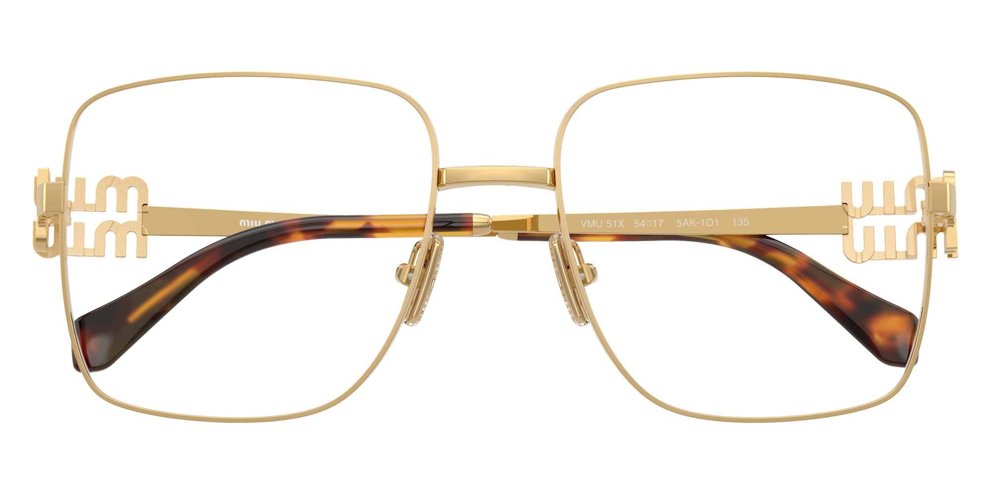 Miu Miu MU 51XV 5AK1O1 54 - Gold #id:mu51xv5ak1o1_s:102120