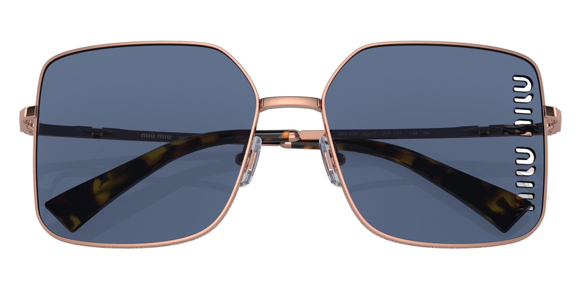 Miu Miu MU 51YS ZVF1V1 60 - Rose Gold / Dark Blue #id:mu51yszvf1v1_s:100120