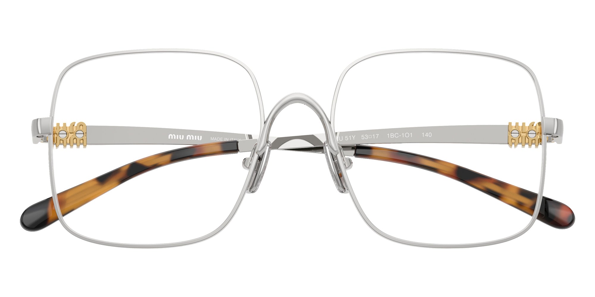 Miu Miu MU 51YV 1BC1O1 53 - Silver #id:mu51yv1bc1o1_s:100120