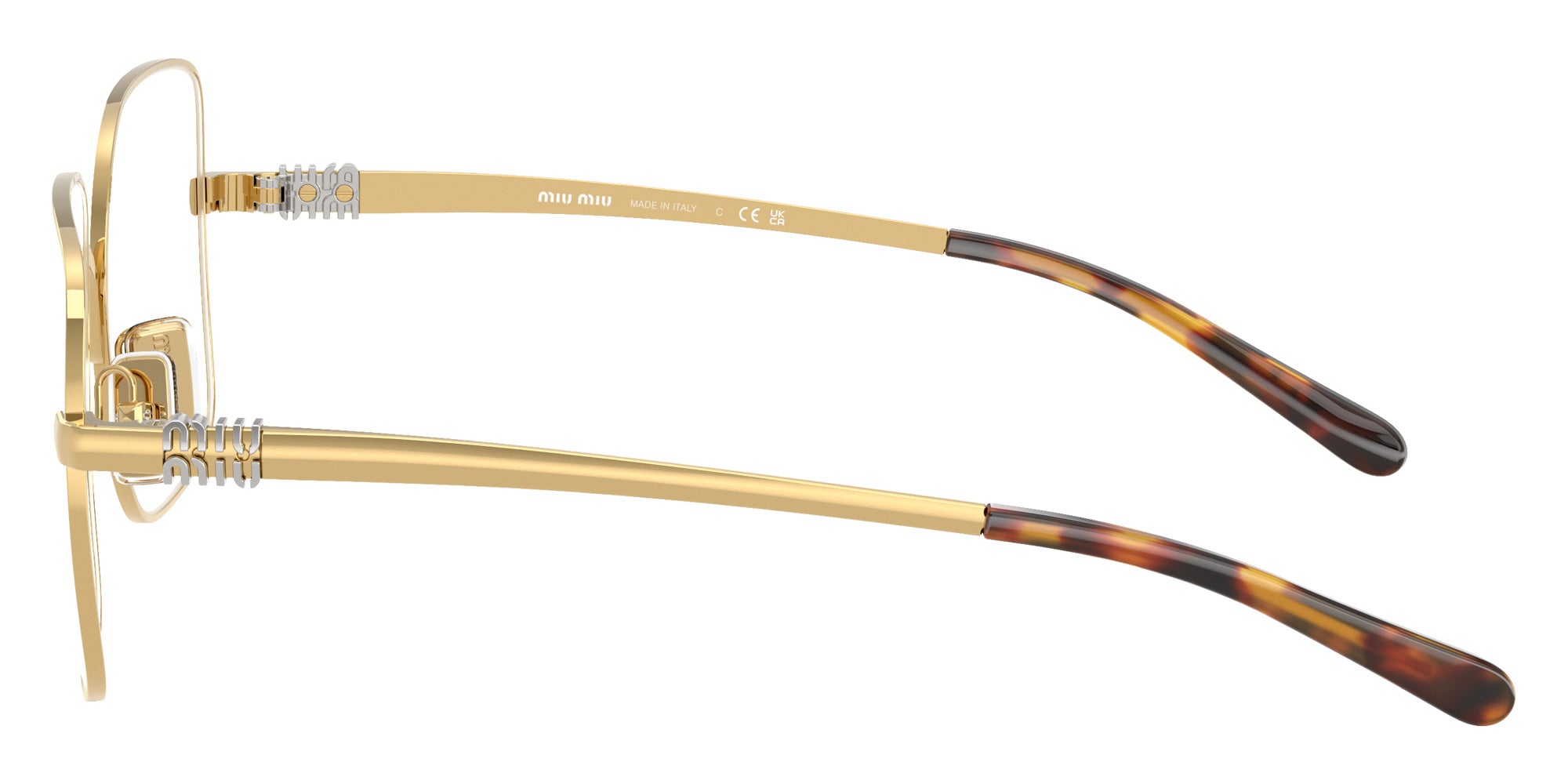 Miu Miu MU 51YV 5AK1O1 53 - Gold #id:mu51yv5ak1o1_s:104110