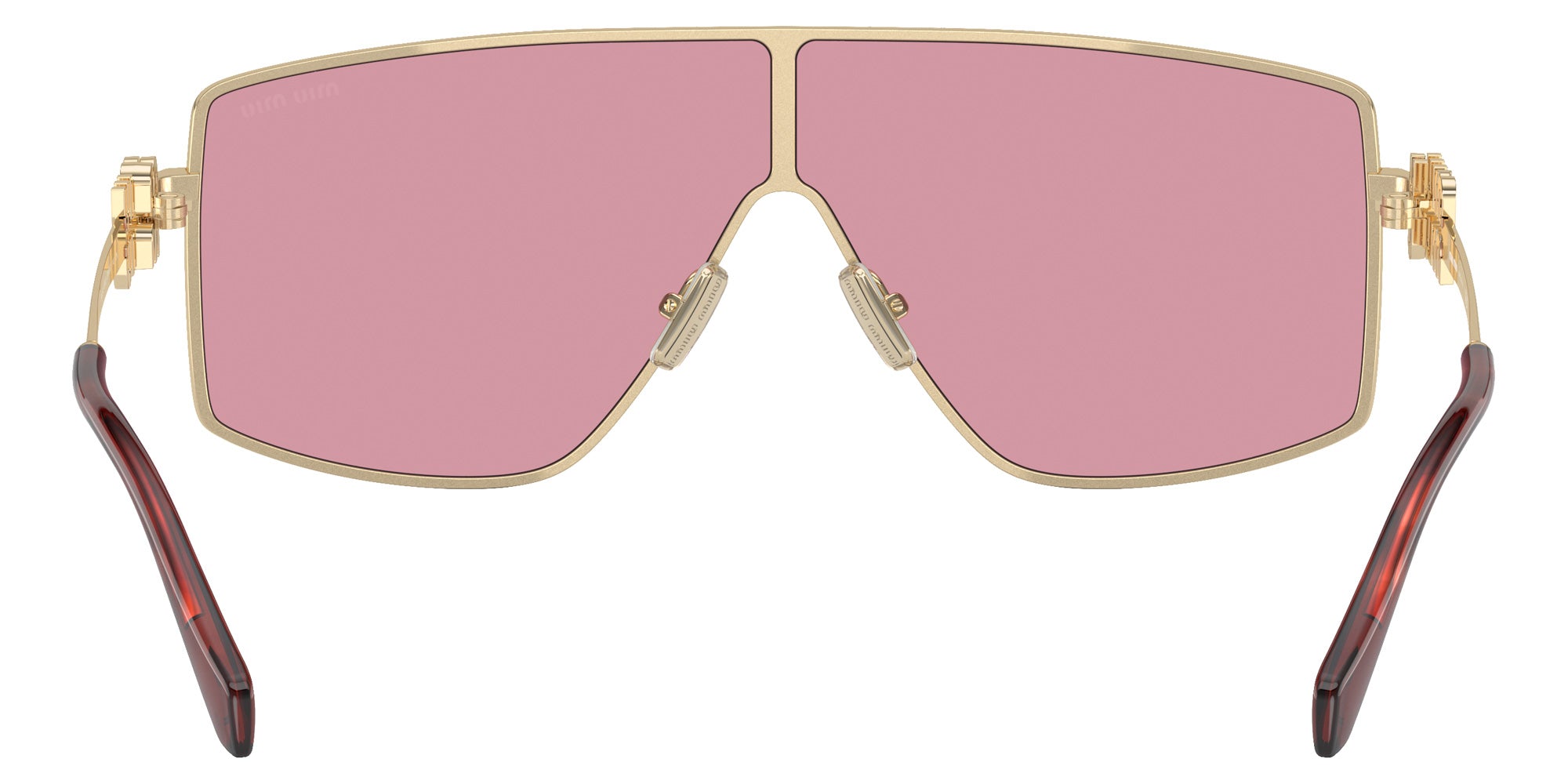 Miu Miu MU 51ZS ZVN50D 69 - Pale Gold / Bordeaux Mirrored #id:mu51zszvn50d_s:100115