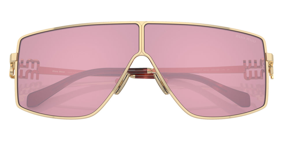 Miu Miu MU 51ZS ZVN50D 69 - Pale Gold / Bordeaux Mirrored #id:mu51zszvn50d_s:100120