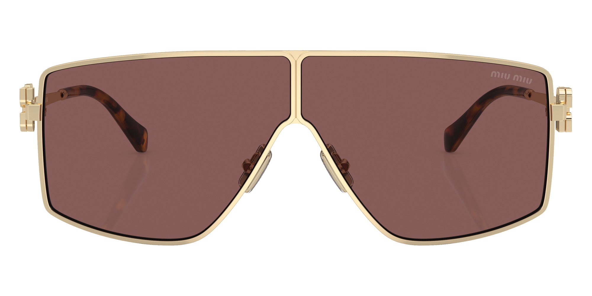 Miu Miu MU 51ZS ZVN70D 69 - Pale Gold / Brown Mirrored Silver Internal Violet #id:mu51zszvn70d_s:102100