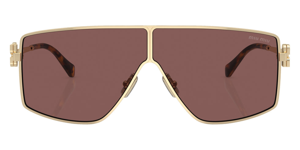 Miu Miu MU 51ZS ZVN70D 69 - Pale Gold / Brown Mirrored Silver Internal Violet #id:mu51zszvn70d_s:102100